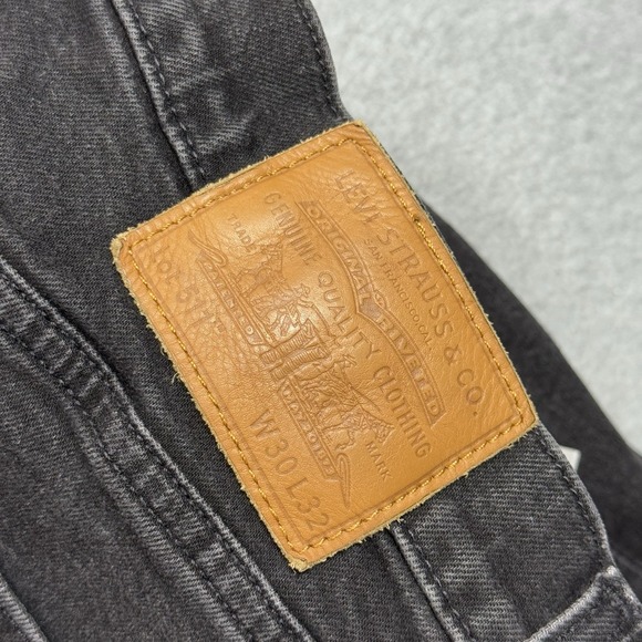 Levis 511 Jeans Mens 30x32 Premium Denim Black Slim Straight Ranch Rodeo Cowboy - Picture 6 of 11